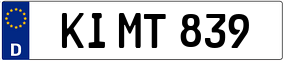 Trailer License Plate